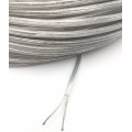 Kabel przewód płaski OMY 2x0,5 do lamp transparentny 1m
